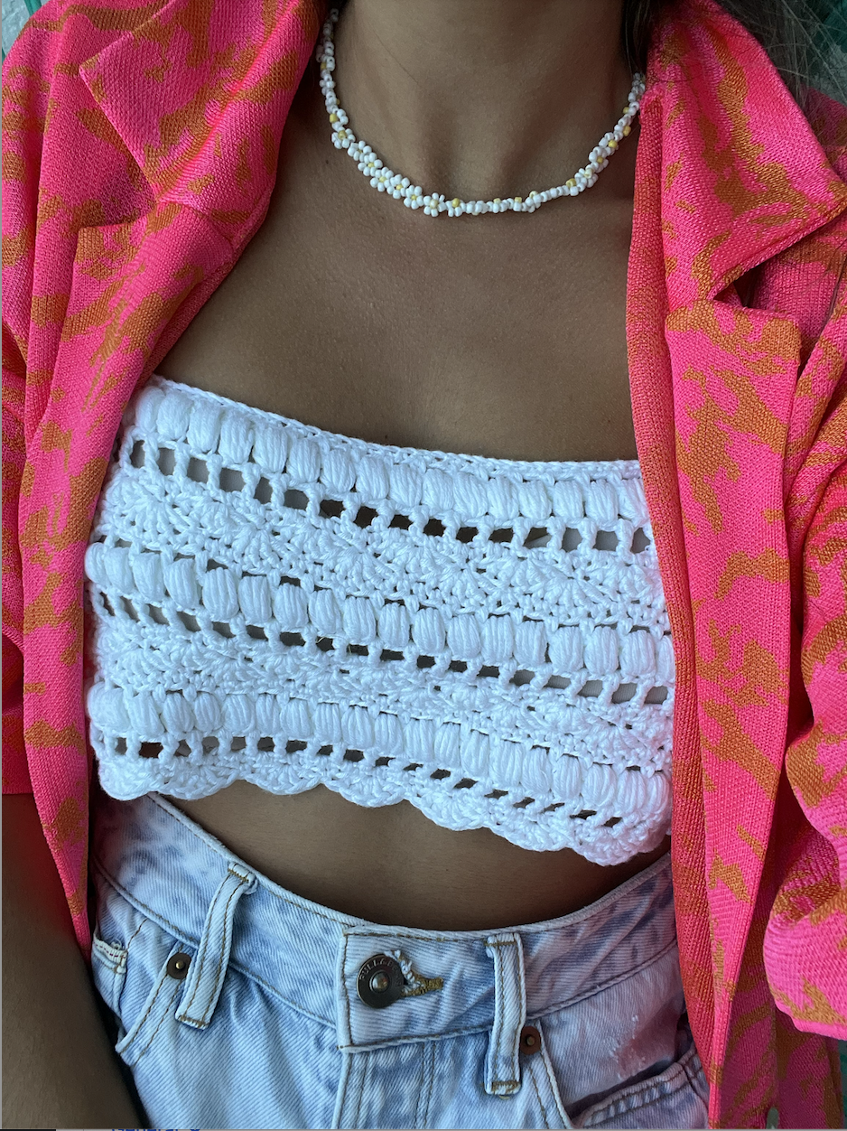 Carnival crochet top: Crochet pattern